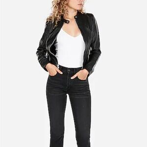 Express Women's Black Leather Jacket
